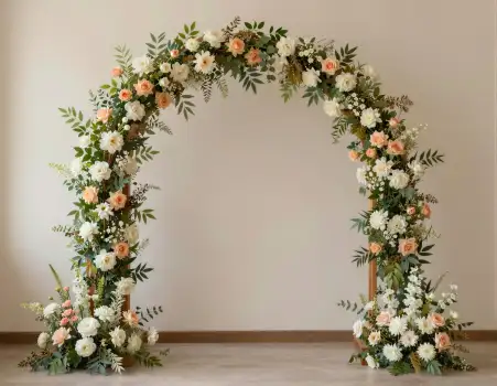 Elegant Floral Archway Arrangement romantic symmetrical