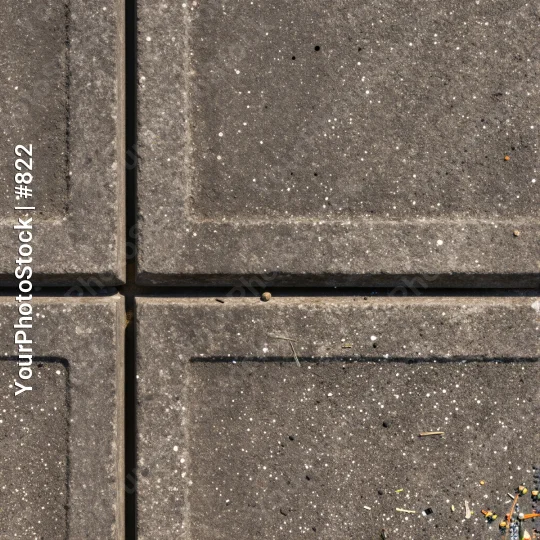 Four Rough Grey Tiles Close-Up grid holes concrete
