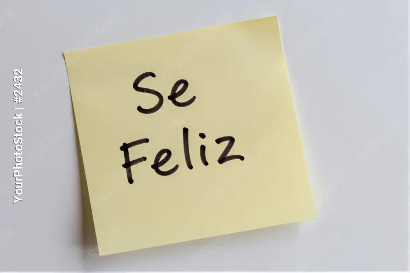 Happy Note Cursive White Background sticky note message