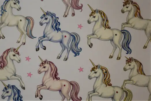 Unicorns In Different Poses Seamless Pattern cartoon