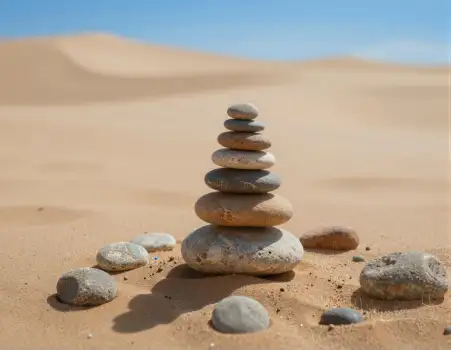 Desert Rock Stack Pyramidal Structure landscape