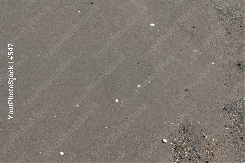 Wet Concrete Surface with Scattered Objects rough