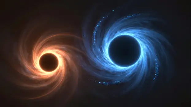 Black Holes with Orange and Blue Light Rings orange light