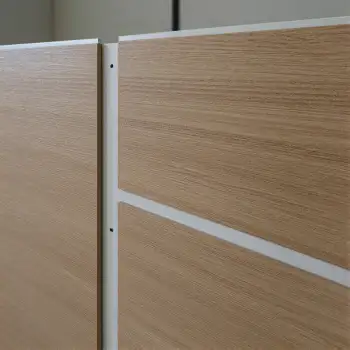 Wooden Panel Close-Up with White Border light wood