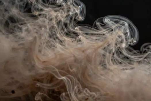 Mysterious White Smoke Swirling Upwards mystery