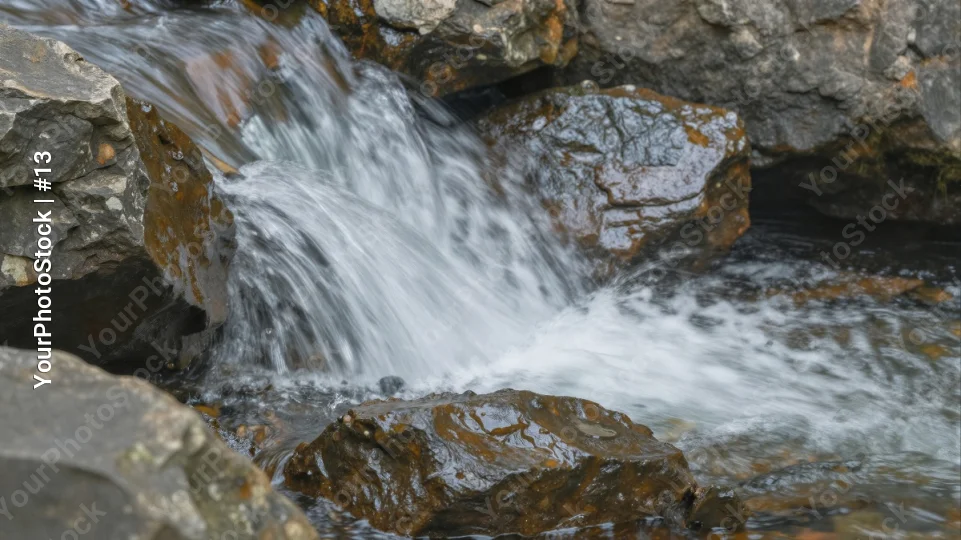 Waterfall Movement Nature Rocks