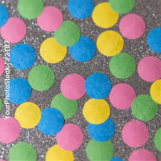 Colorful Glitter Circles Pattern surface design