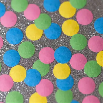 Colorful Glitter Circles Pattern surface design