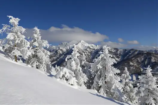 Snowy Mountain Range Landscape winter wonderland
