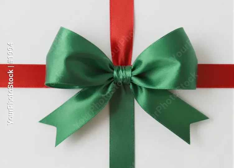 Green Satin Bow Gift Box satin ribbon red vibrant