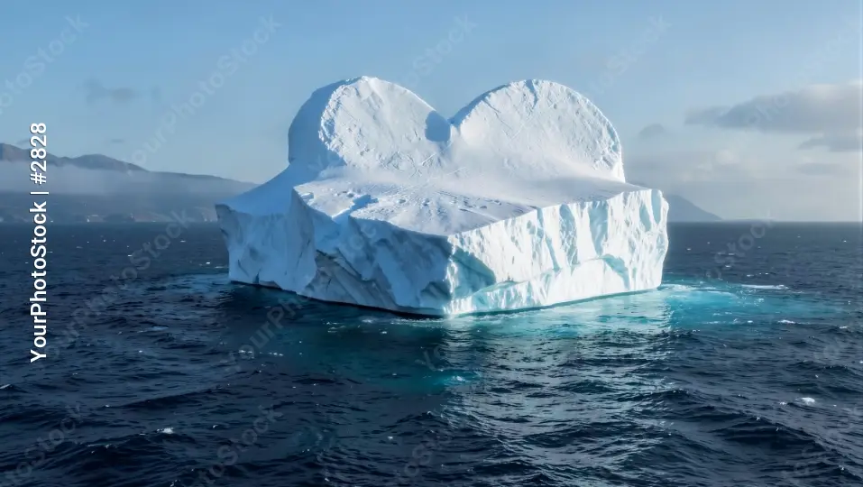 Iceberg with Heart Shape