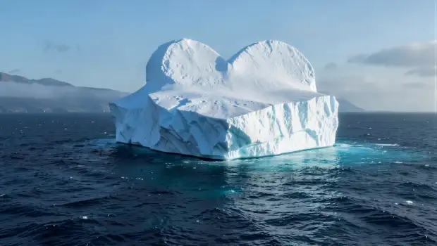 Iceberg with Heart Shape