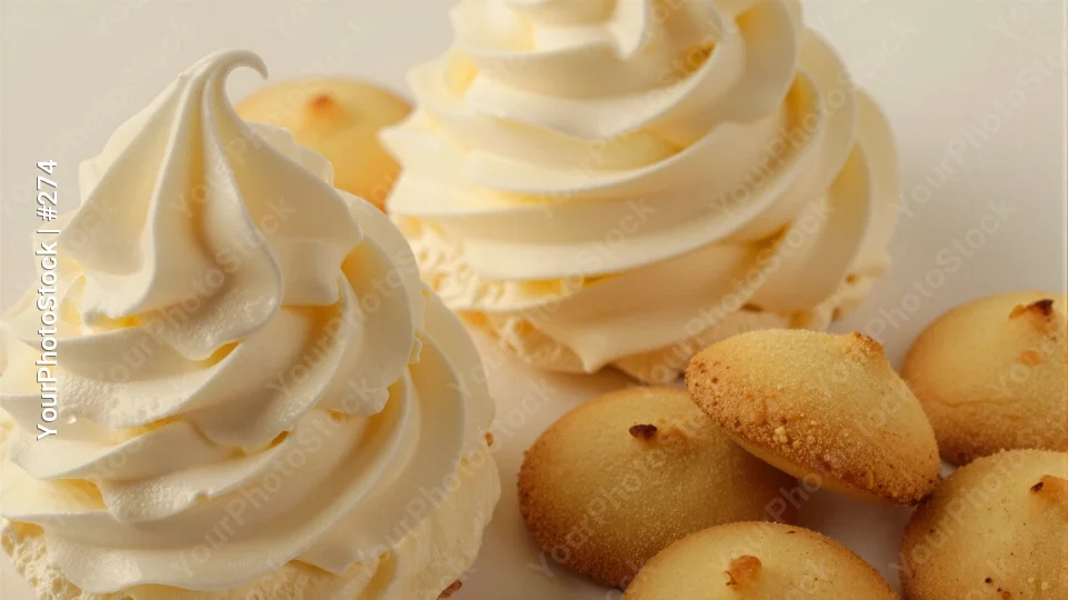Three Cupcakes with Swirl Frosting Arranged Triangularly