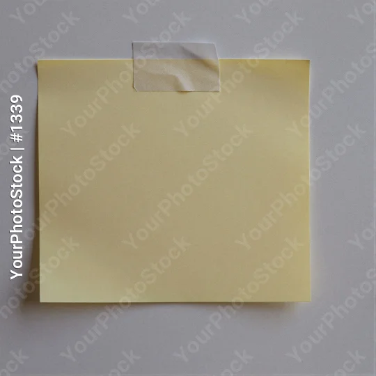 Yellow Sticky Note Attached to White Wall business