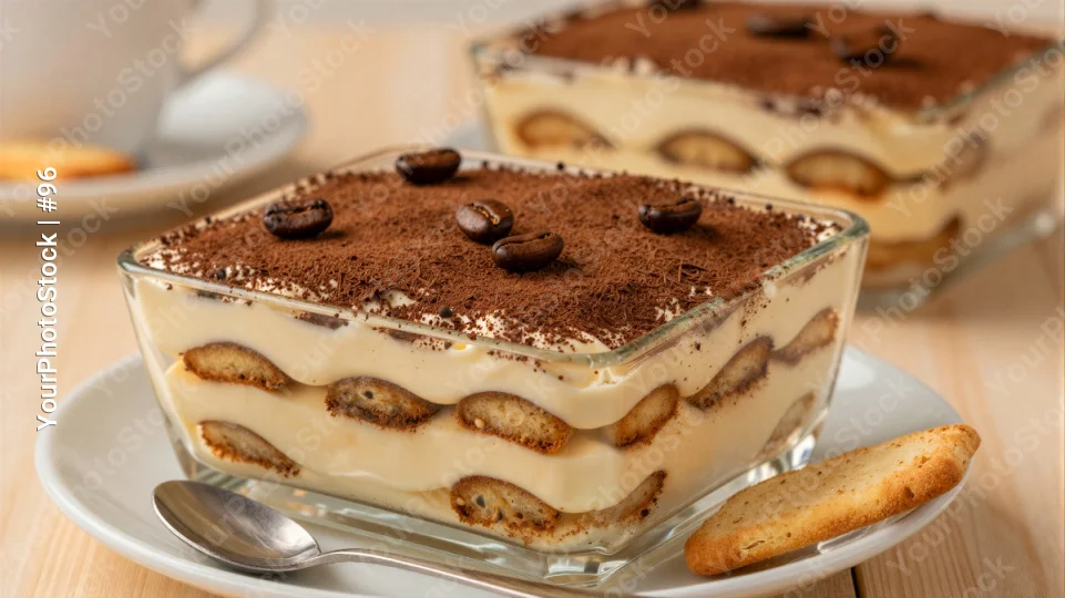 Trifle Dishes on Wooden Table bakery restaurant coffee
