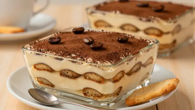 Trifle Dishes on Wooden Table bakery restaurant coffee