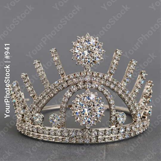 Luxurious Diamond Tiara with Halo Effect luxury