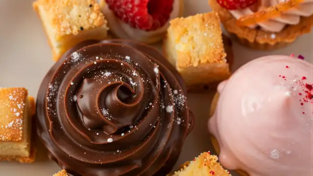 Delicious Cupcake and Pastry Platter cupcakes
