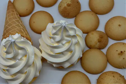 Cupcakes with Frosting and Cookies dessert bakery