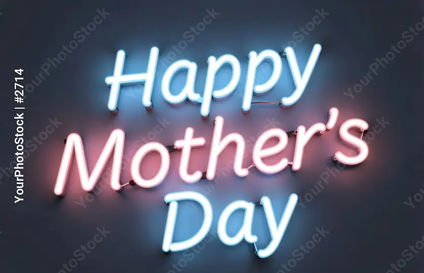 Happy Mother's Day Sign neon sign message